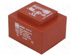 Transformer: encapsulated; 30VA; 230VAC; 12V; 12V; 1.25A; 1.25A