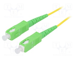 Fiber patch cord; OS2; SC/APC,both sides; 3m; LSZH; yellow