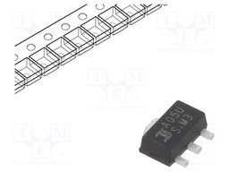 IC: voltage regulator; LDO,linear,fixed; 5V; 1A; SOT89; SMD; ±1%