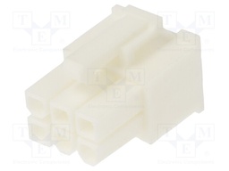 Connector: wire-wire/PCB; plug; female; -40÷105°C; PIN: 6; 4.2mm