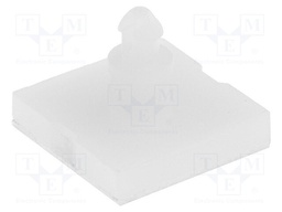 Self-adhesive holder; polyamide; L: 6.4mm; Ø2: 2.54mm