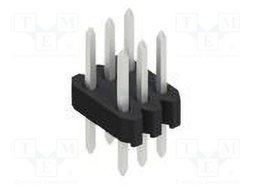 Connector: pin strips; pin header; male; PIN: 6; 1.27mm; THT; 2x3