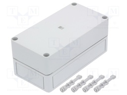 Enclosure: multipurpose; X: 94mm; Y: 180mm; Z: 81mm; PK; light grey