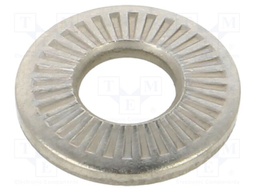 Washer; internally serrated; M4; D=10mm; h=1.4mm; BN 85460