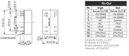 Converter: DC/DC; 15W; Uin: 9÷18V; 3.3VDC; Iout: 4000mA; DIP24; 14.4g