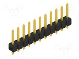 Connector: pin strips; pin header; male; PIN: 11; 2.54mm; THT; 1x11