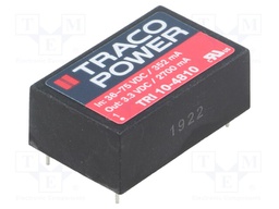 Converter: DC/DC; 10W; Uin: 36÷75V; Uout: 3.3VDC; Iout: 2.7A; DIP24