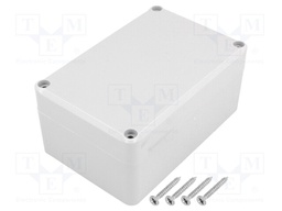 Enclosure: multipurpose; X: 78mm; Y: 118mm; Z: 54mm; ABS; grey; gasket