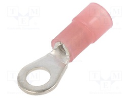 Tip: ring; M4; Ø: 4.3mm; 0.25÷1.5mm2; crimped; for cable; insulated