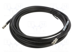 Cable; 7m; Micro BNC male,both sides; shielded; black; straight