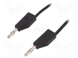 Test lead; PVC; 2m; black; 32A; 60V; Cond.cross sec: 2.5mm2