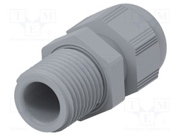 Cable gland; without nut,with long thread; M16; 1.5; IP68; grey