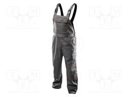 Dungarees; Size: 48,S; grey; BASIC; on suspenders; 245g/m2