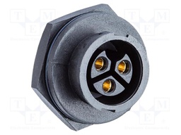Connector: AC supply; soldering; female; 20A; for panel mounting