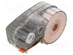 Tape; 9.53mm; 6.4m; orange; Character colour: black; self-adhesive