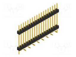 Connector: pin strips; pin header; male; PIN: 18; 2.54mm; SMT; 1x18