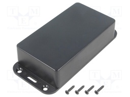 Enclosure: multipurpose; X: 63mm; Y: 138mm; Z: 30mm; ABS; black