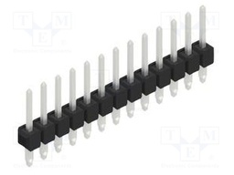 Connector: pin strips; pin header; male; PIN: 13; 2.54mm; THT; 1x13