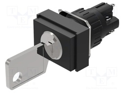 Switch: rotary with key; 16mm; Stabl.pos: 1; NC + NO; Pos: 2; 51