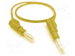 Test lead; 32A; banana plug 4mm,both sides; Urated: 600V; Len: 1m