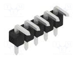 Connector: pin strips; pin header; male; PIN: 5; 2.54mm; THT; 1x5