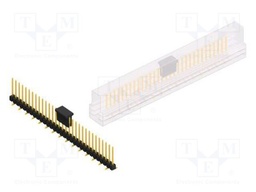 Connector: pin strips; pin header; male; PIN: 31; 2.54mm; SMT; 1x31