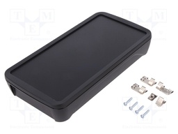 Enclosure: multipurpose; X: 90mm; Y: 200mm; Z: 34mm; BoPad; ABS; black