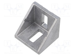 Angle bracket; for profiles; W: 36mm; H: 36mm; L: 36mm; aluminium
