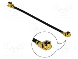 Cable; 45mm; IPEX MHF 1,both sides; black; Øcable: 1.13mm; 50Ω