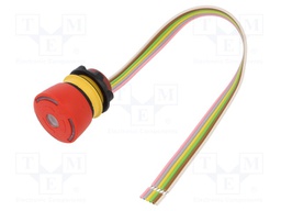 Switch: emergency stop; Stabl.pos: 2; NC x2; 5A/250VAC; 5A/24VDC