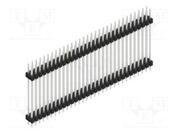 Connector: pin strips; pin header; male; PIN: 62; 2.54mm; THT; 2x31