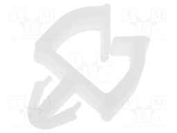 Snap handle; polyamide; Int.width: 6.6mm; natural; UL94V-2