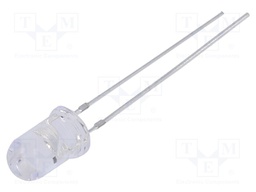 LED; UV; 30°; 12÷20mA; P: 150mW; 400-410nm; THT; 5VDC; Front: convex
