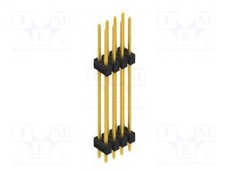 Connector: pin strips; pin header; male; PIN: 8; 2.54mm; THT; 2x4
