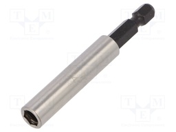 Holders for screwdriver bits; Socket: 1/4"; Overall len: 72mm