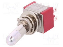 Switch: toggle; Pos: 2; DPDT; ON-ON; 2A/250VAC; 5A/28VDC; -30÷85°C