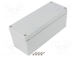 Enclosure: multipurpose; X: 75mm; Y: 190mm; Z: 75mm; ZP; light grey