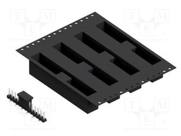 Connector: pin strips; pin header; male; PIN: 13; 2.54mm; SMT; 1x13