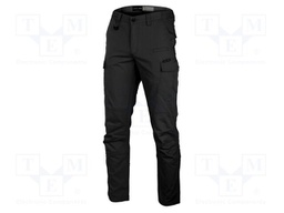 Dungarees; Size: XXL; black; slim-fit; 220g/m2; combat trousers