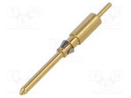 Contact; male; gold-plated; CD; turned contacts; crimped; 6A