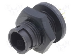 Connector: circular; Series: EN2; socket; male; THT; PIN: 6; 3A; IP68