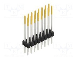Connector: pin strips; pin header; male; PIN: 16; 2.54mm; THT; 2x8