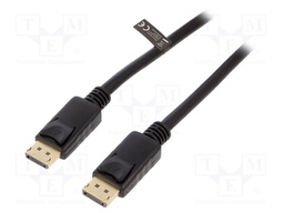 Cable; DisplayPort 1.4; DisplayPort plug,both sides; 3m; black