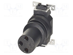 Connector: M8; PIN: 3; 4A; 48V; straight; unshielded; contact insert