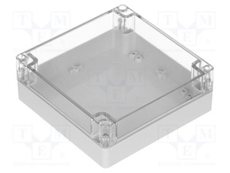Enclosure: multipurpose; X: 160mm; Y: 160mm; Z: 60mm; polycarbonate