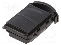 Enclosure: for remote controller; plastic; black; Opel Corsa