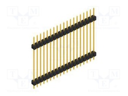Connector: pin strips; pin header; male; PIN: 19; 2.54mm; THT; 1x19