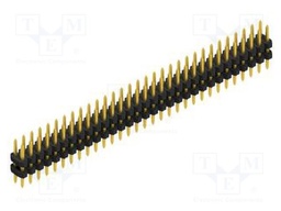 Connector: pin strips; pin header; male; PIN: 62; 2mm; THT; 2x31