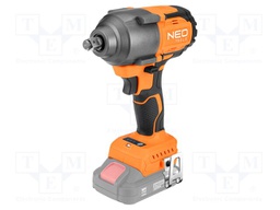 Impact wrench; battery; 2400rpm; max.850Nm; 18VDC; Mounting: 1/2"