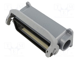 Enclosure: for rectangular connectors; Han; size 6B; with latch